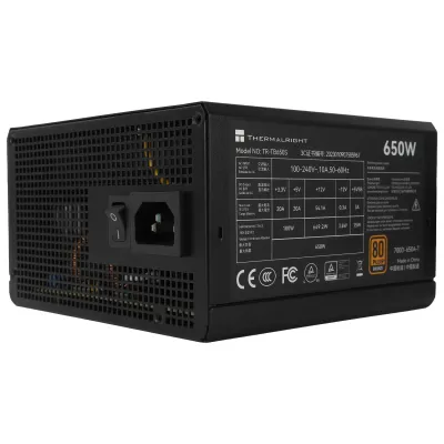 Thermalright 利民 TG-650S 650W 80 PLUS 金牌 直出線 ATX 電源供應器 (140mm短機身 / 120mm靜音風扇 / 全電壓支援 / 5年保固)