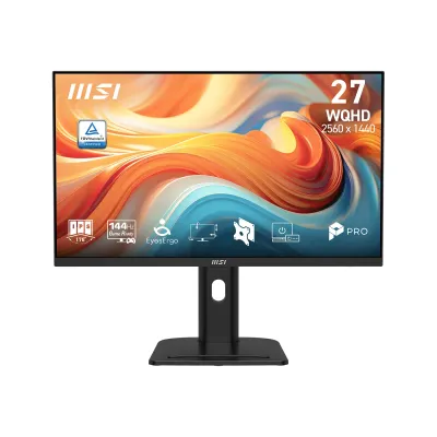 MSI 微星 PRO MP273QP E14 27吋 2K WQHD 144Hz 1ms IPS 人體工學多工顯示器 (16:9 / 1500:1 / DisplayHDR 400 / 四向旋轉升降 / 內置喇叭與電源 / FreeSync)